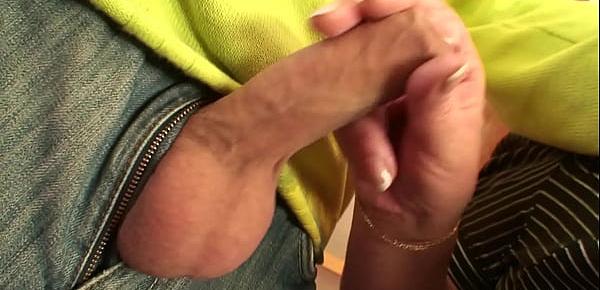  Big tits bookworm plumper picked up for sex play